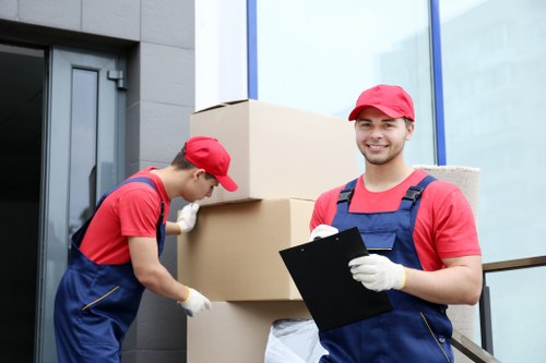Removal team helping with a home move in Clapham