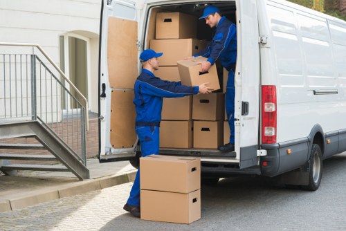Household removals in a Clapham flat with stair access