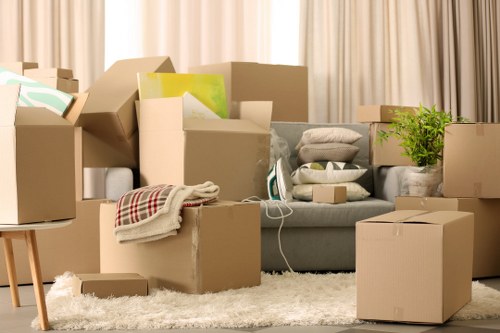 Preparing furniture and boxes for a Clapham move