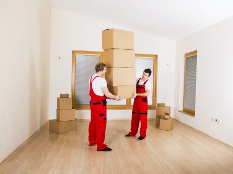 Local moving van helping with flat removals in Clapham